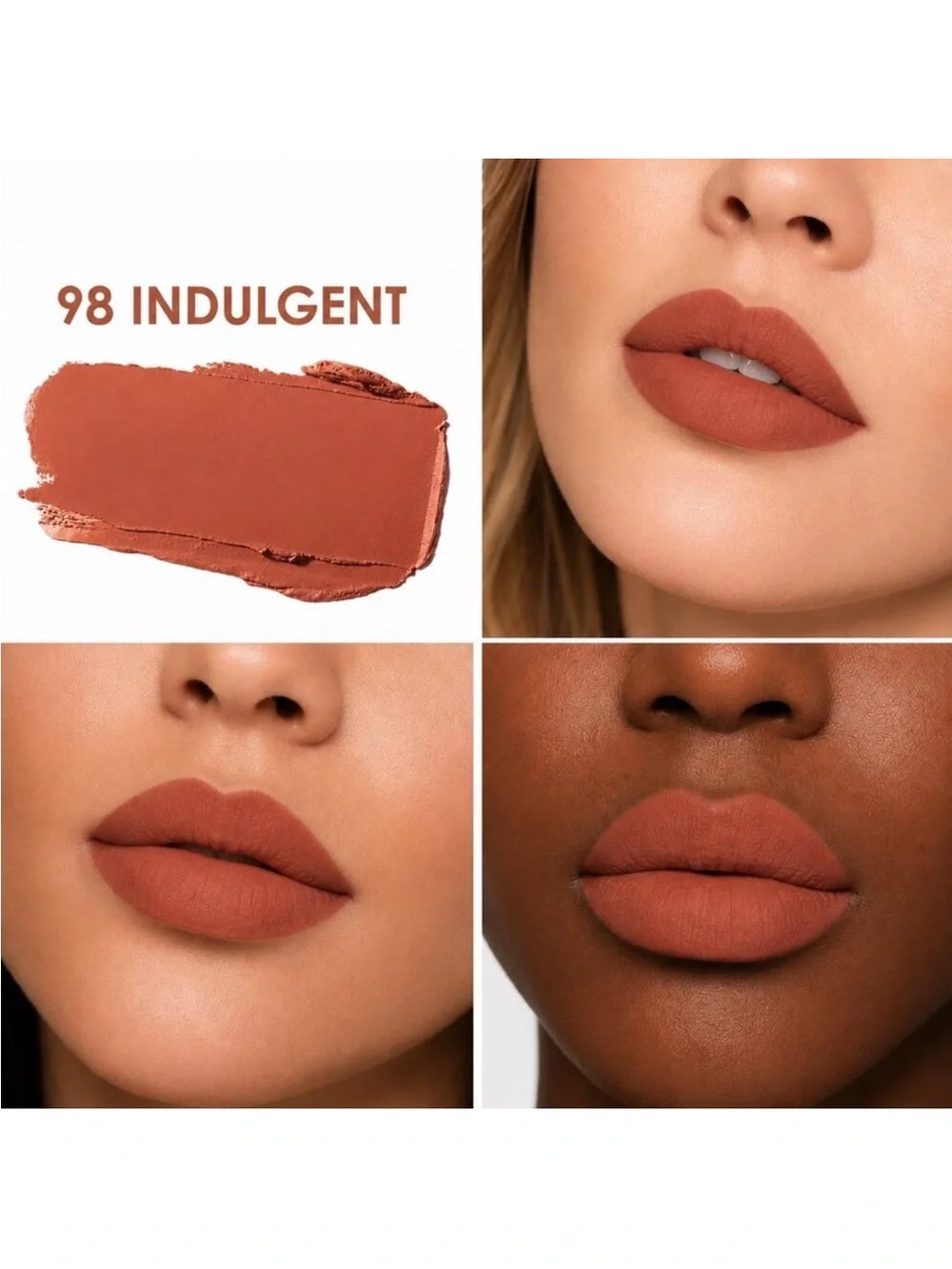 MAC Locked Kiss 24HR Lipstick In Indulgent Full Size NIB